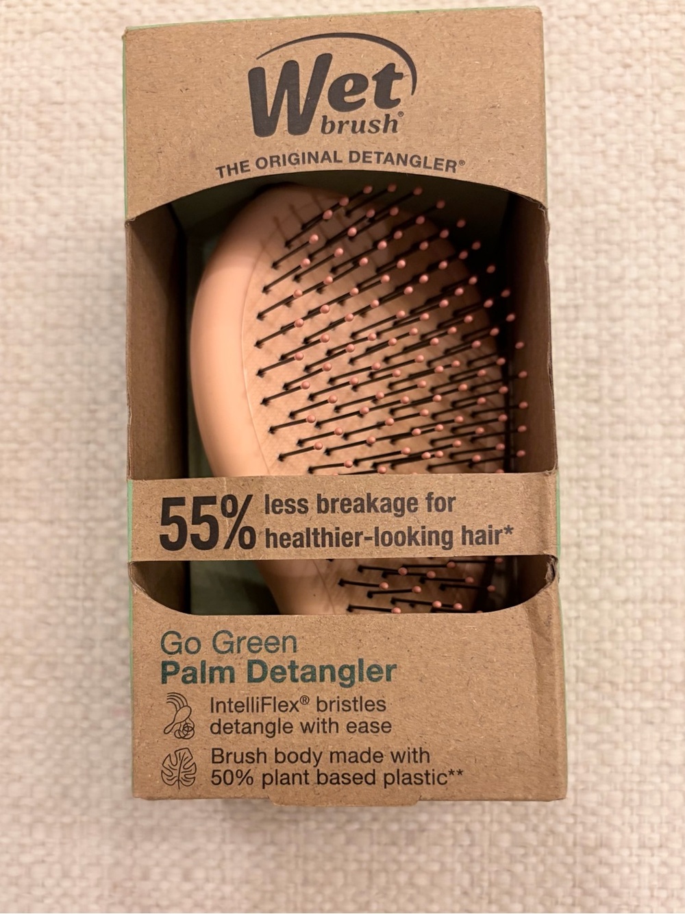 NWT/Wet Brush Go Green Palm Detangler - Picture 2 of 9